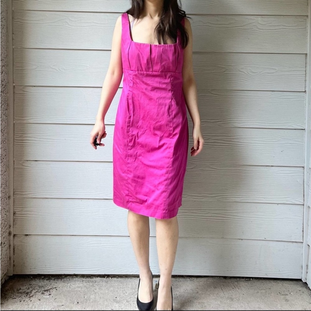 Calvin Klein Sleeveless Fitted Dress.-A12.